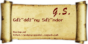 Gödény Sándor névjegykártya